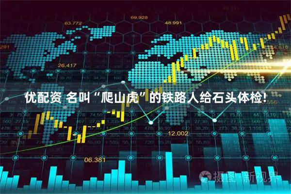 优配资 名叫“爬山虎”的铁路人给石头体检!